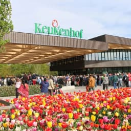 The entrance of the keukenhof