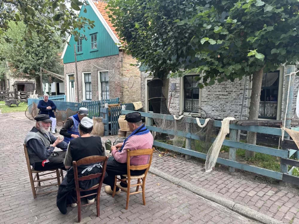 Authentic street in the Zuiderzee Museum village