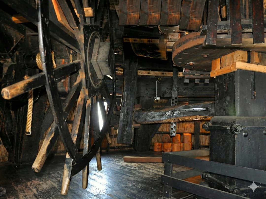 Inside the Schermerhorn windmill